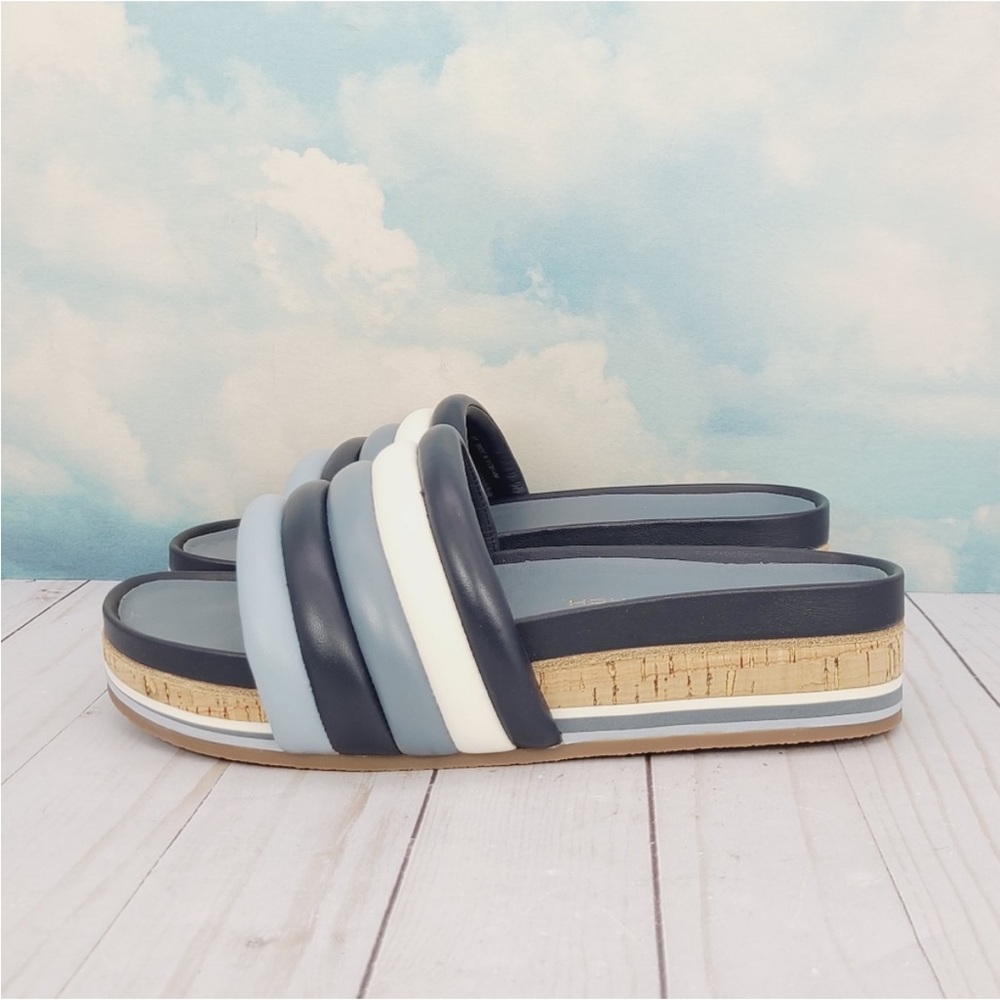 Tory Burch Colorblock Quilted Platform Sandals 8 - Picture 6 of 7